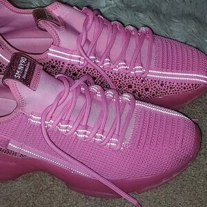 Steve Madden Maxima Pink Women's Bling Sneakers Size 12